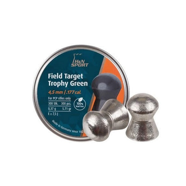 H&N Field Target Trophy Green .177 Airgun Pellets