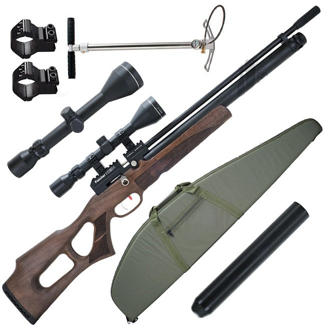 Kral Nish .22 wood stock PCP Airgun Package