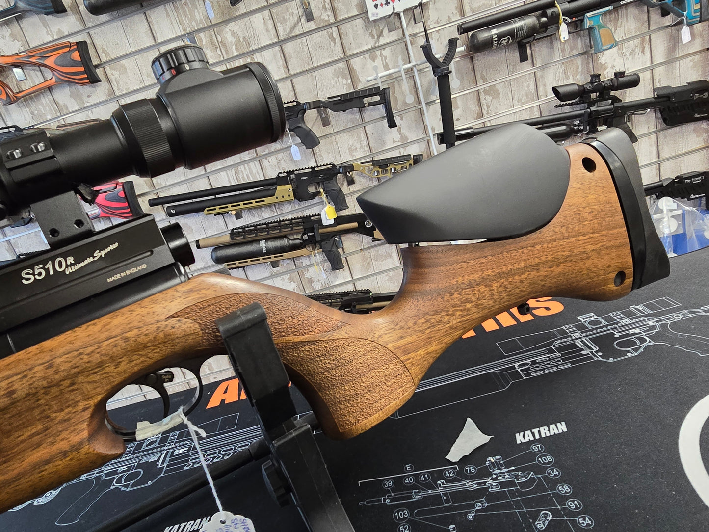 USED Air Arms S510R Ultimate Springer .22 PCP RIFLE SH041025002