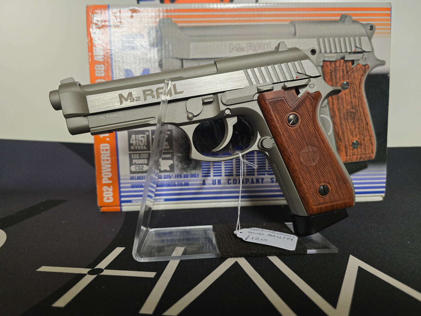 Milbro M92 4.5mm Steel BB C02 Pistol SH160825001