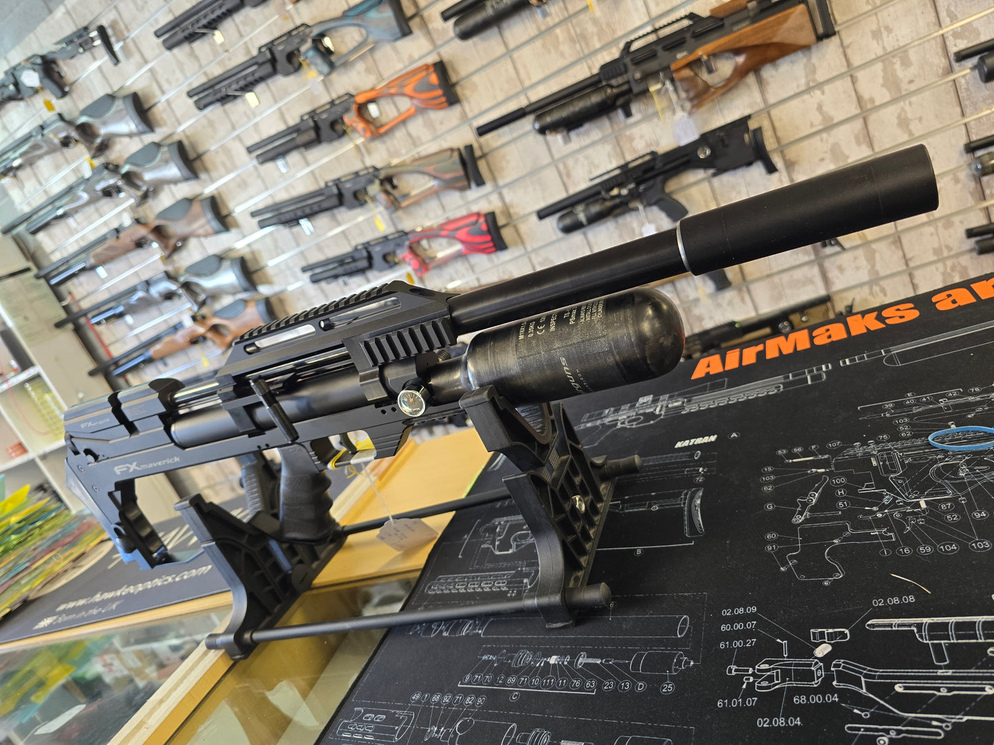 USED FX Maverick Saber Tactical .177 PCP RIFLE SH130326006