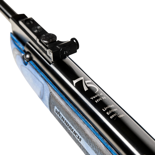 Weihrauch HW50S Limited Edition Blue Laminate .22 Spring Airgun