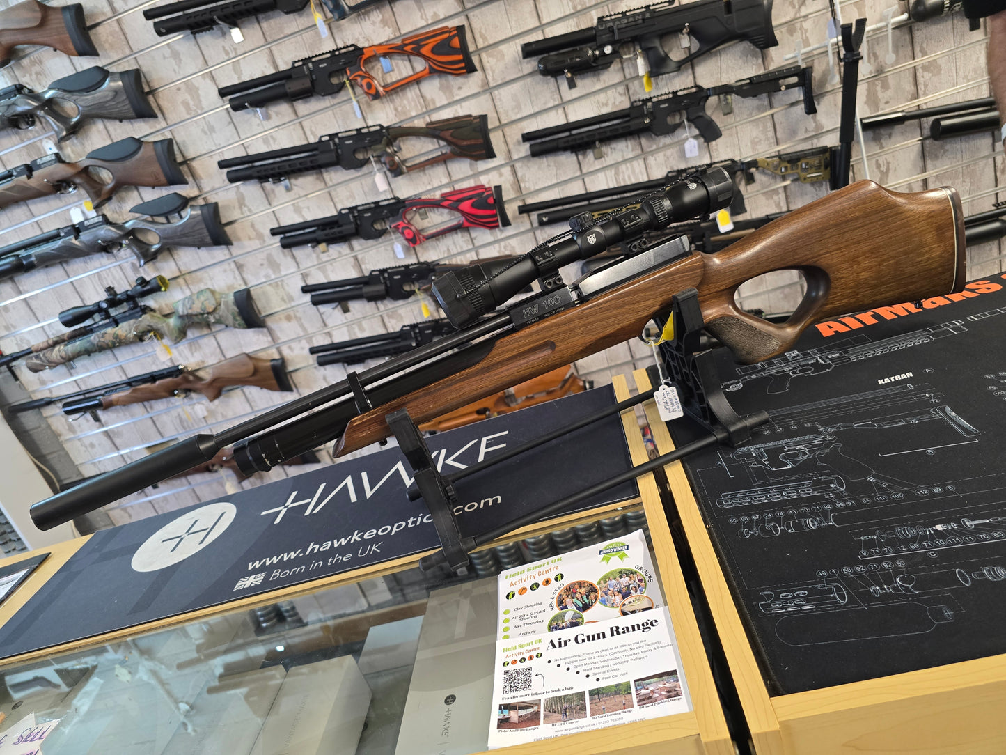 USED Weihrauch HW100T .177 PCP RIFLE SH111025007