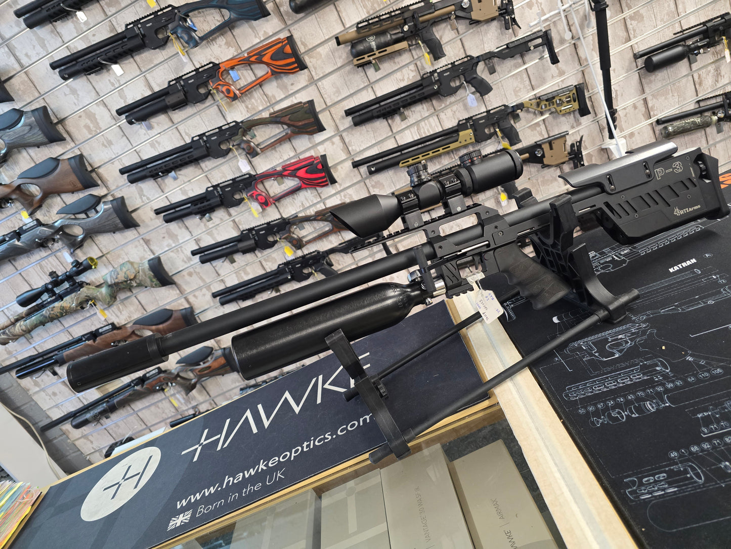 USED RTI P3 .22 PCP RIFLE SH231025002