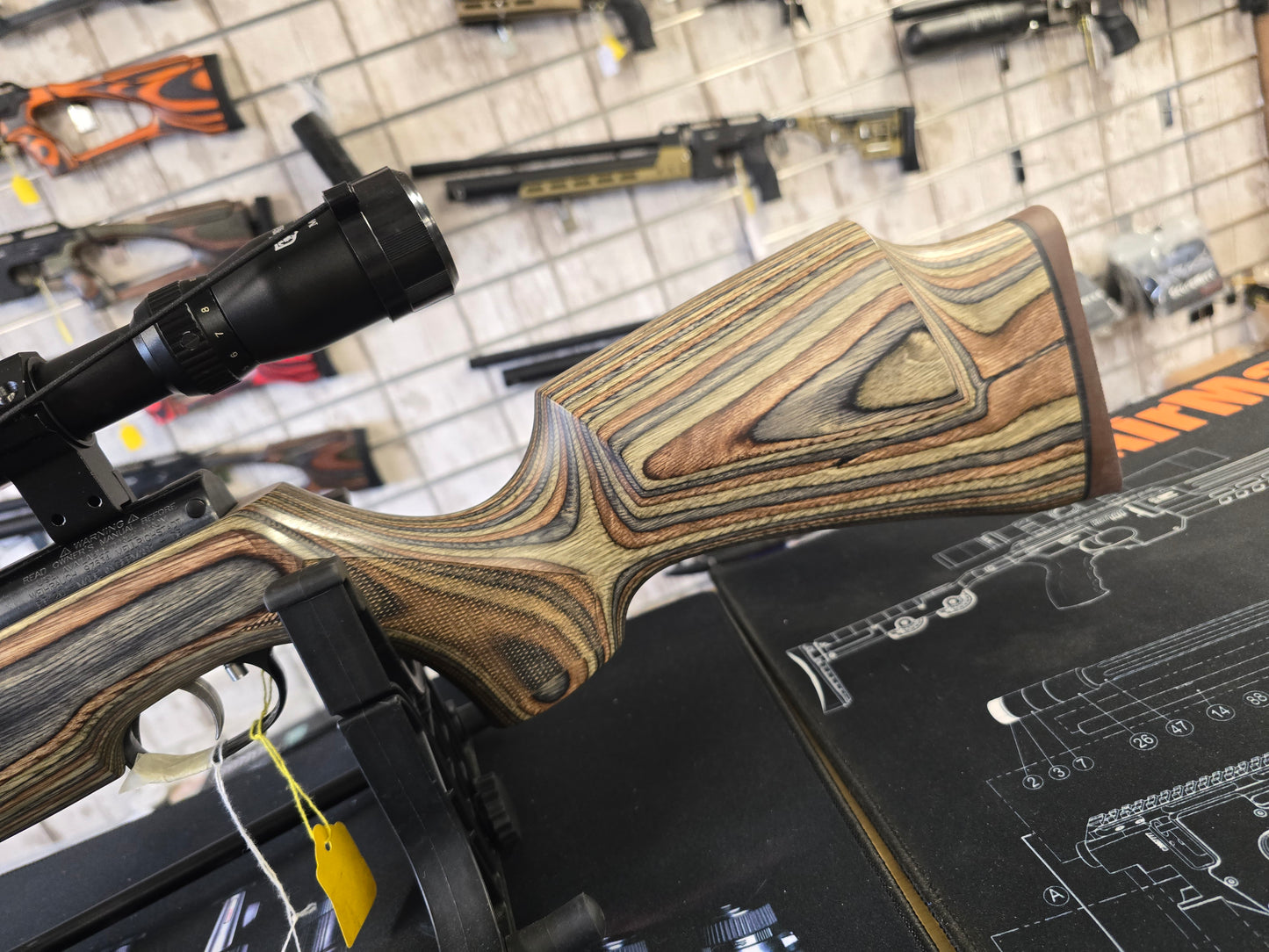 USED Weihrauch HW77K Green Laminate .177 Spring RIFLE SH290526001