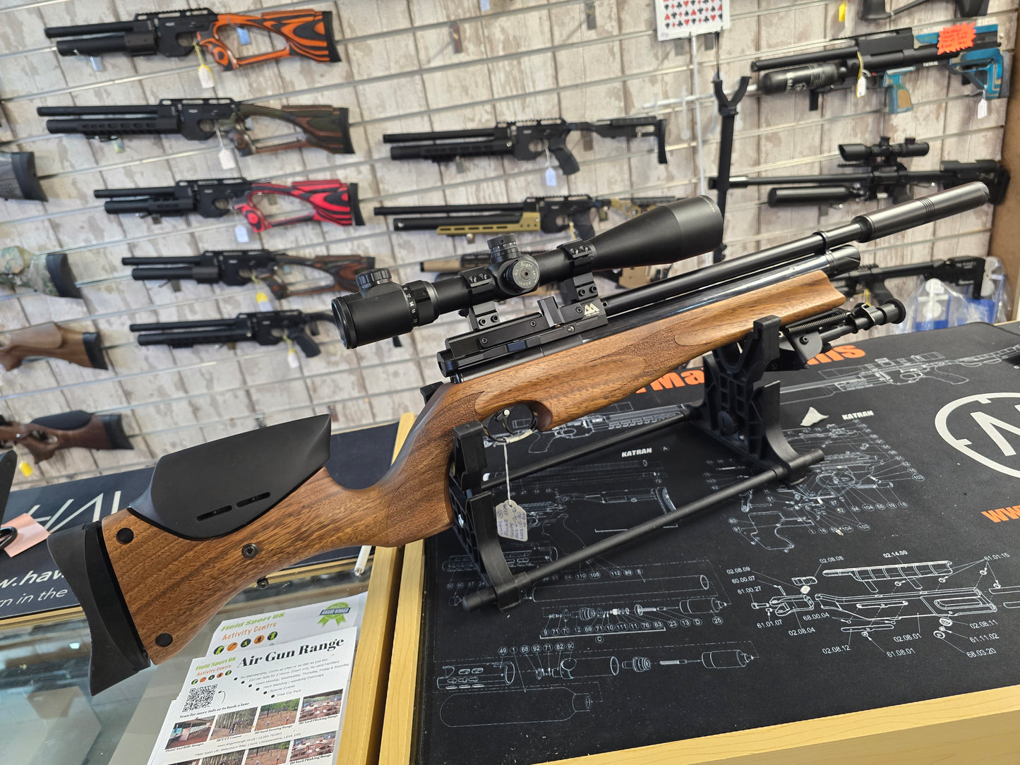 USED Air Arms S510R Ultimate Springer .22 PCP RIFLE SH041025002