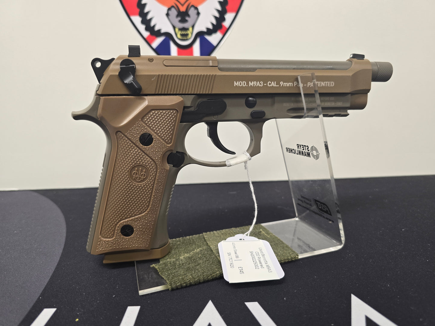 Used Umarex Beretta M9A3 4.5mm CO2 POWERED PISTOL SH200225002