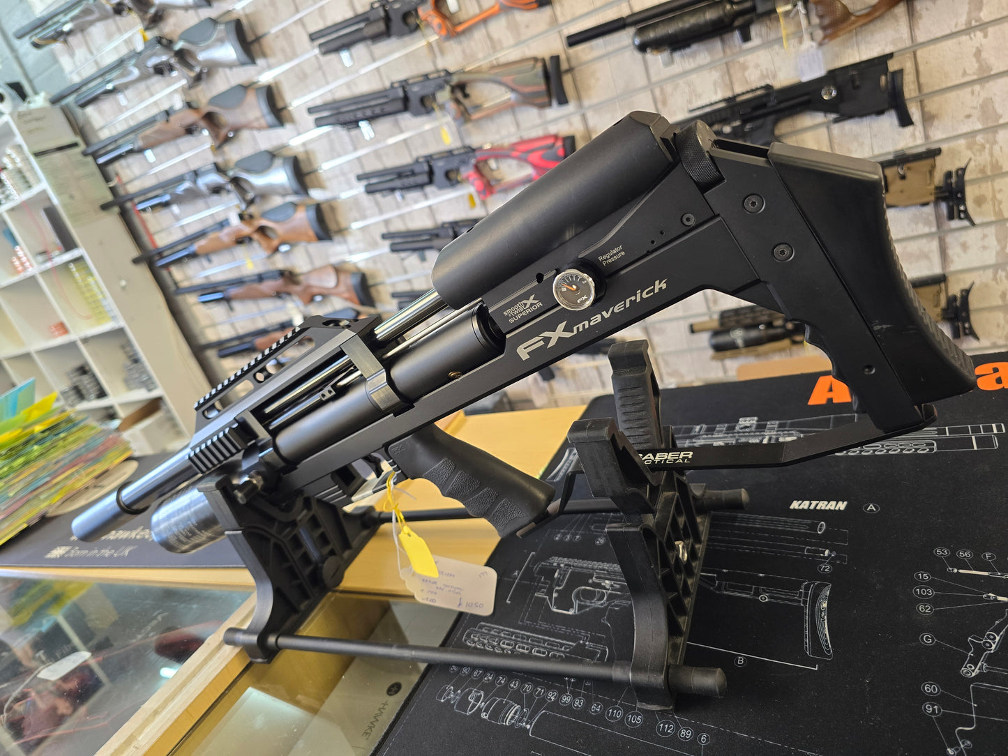 USED FX Maverick Saber Tactical .177 PCP RIFLE SH130326006